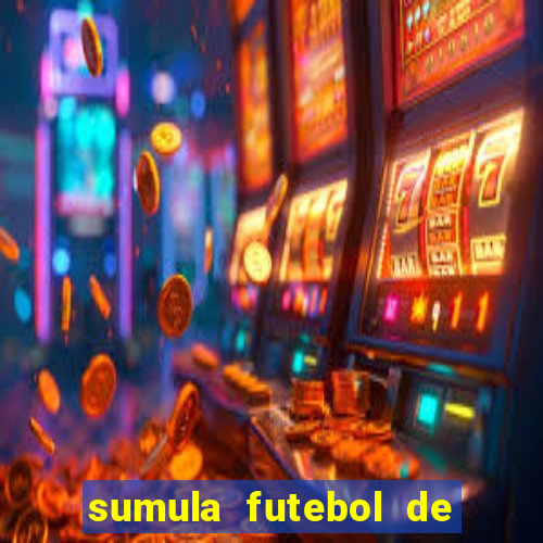 sumula futebol de campo word